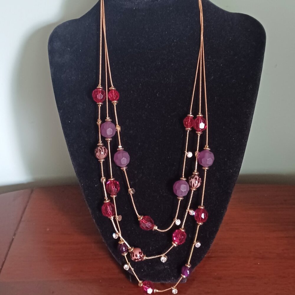 NWT CROFT & BARROW NECKLACE AND EARRING SET FESTIVAL BOHO - Picture 1 of 6